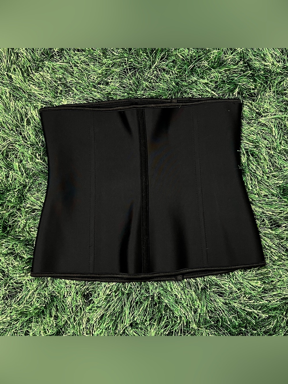 Solid Black Adjustable Corset Waist Trainer - Picture 10 of 10